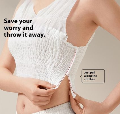 Eco Friendly Disposable Nursing Bra With 360° Leak Proof Absorbent Pads Breathable Cotton Stretch Fit For Maternity Night-Time