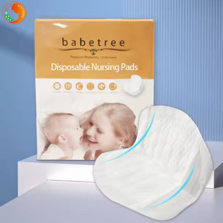 OEM Nurse Paper Pad Adhesive Non Slip Disposable Feeding Absorbent Nursing Breast Pads For Breast Feeding